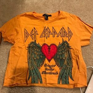 Def Leppard crop top